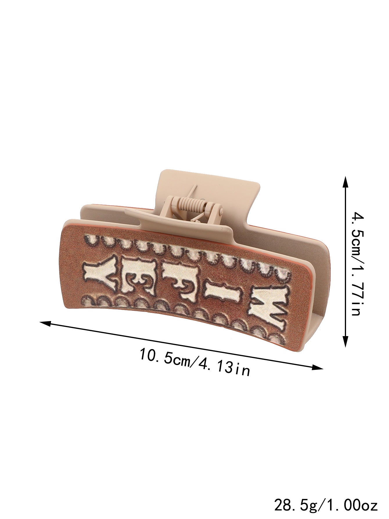 Wholesale Western Denim Wind Cactus Leather Women's Hairpin Grab Clip Shark Clip